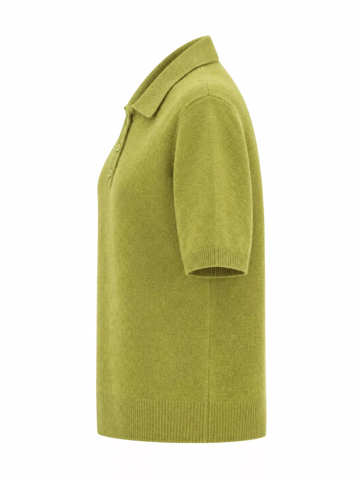 Wool Short-Sleeve knitted Polo Shirt