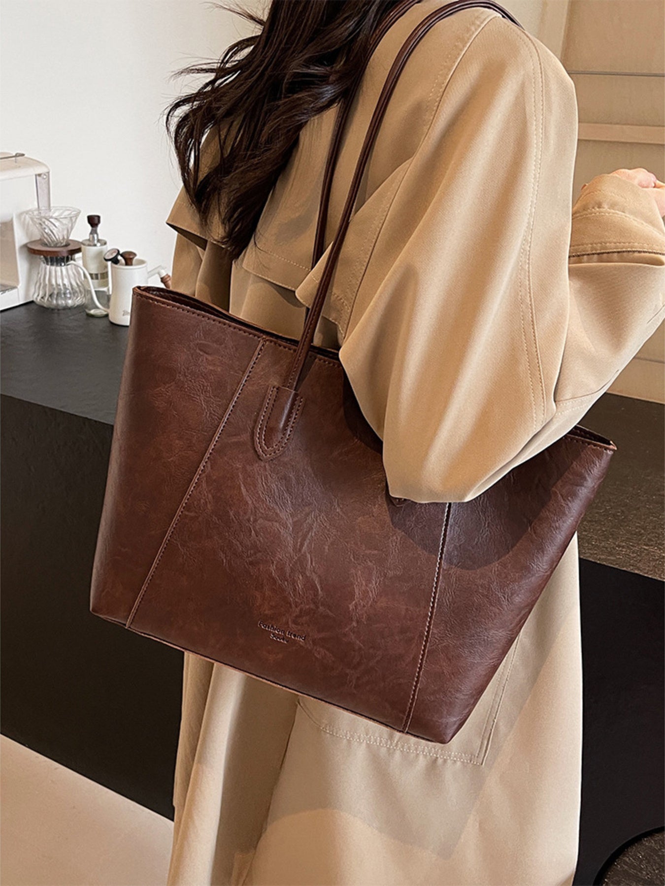 Classic Leather Tote Bag
