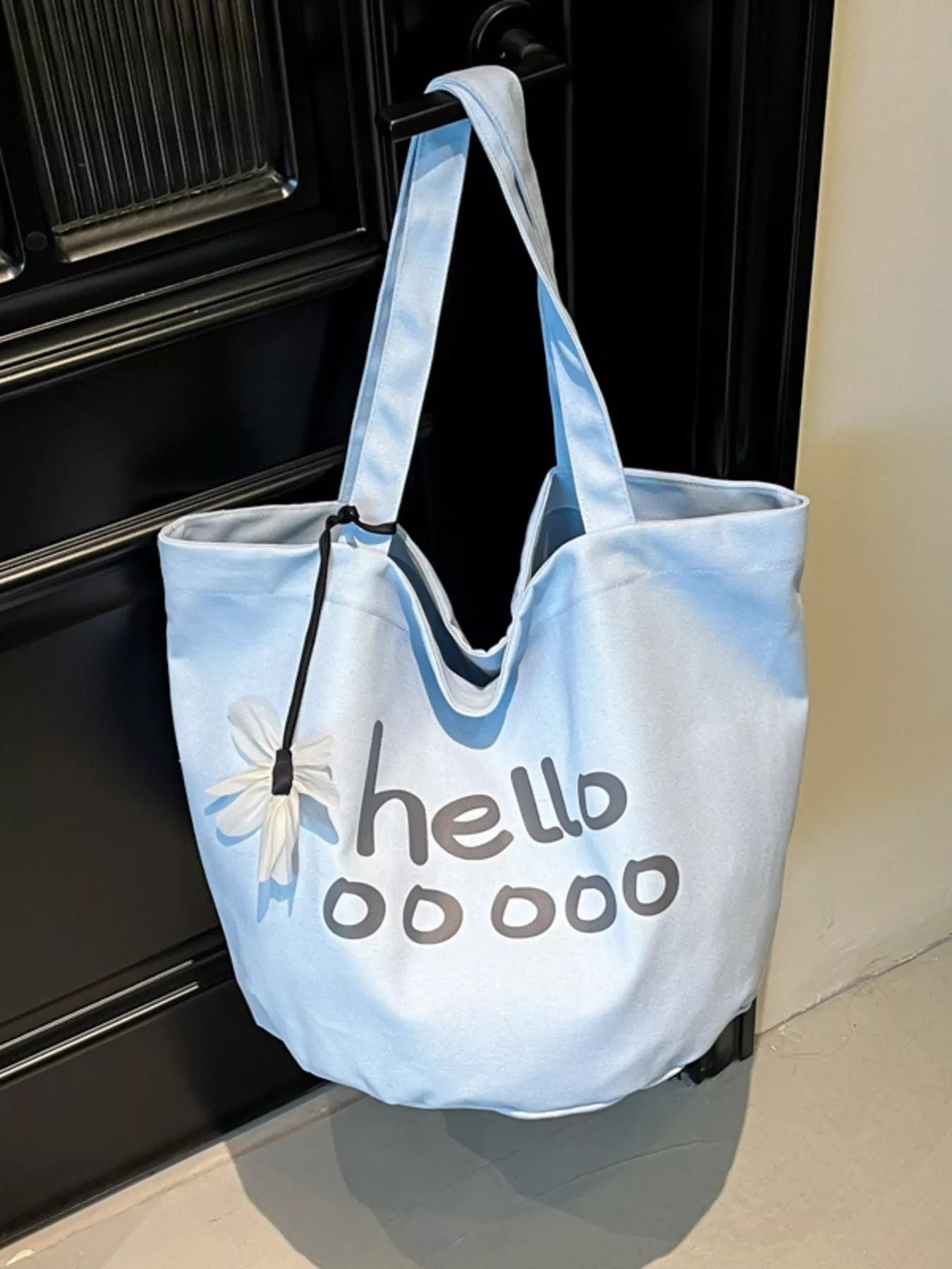 Letter Canvas Tote Bag