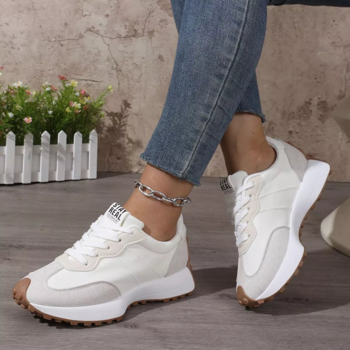 Round Toe Flats Sneakers