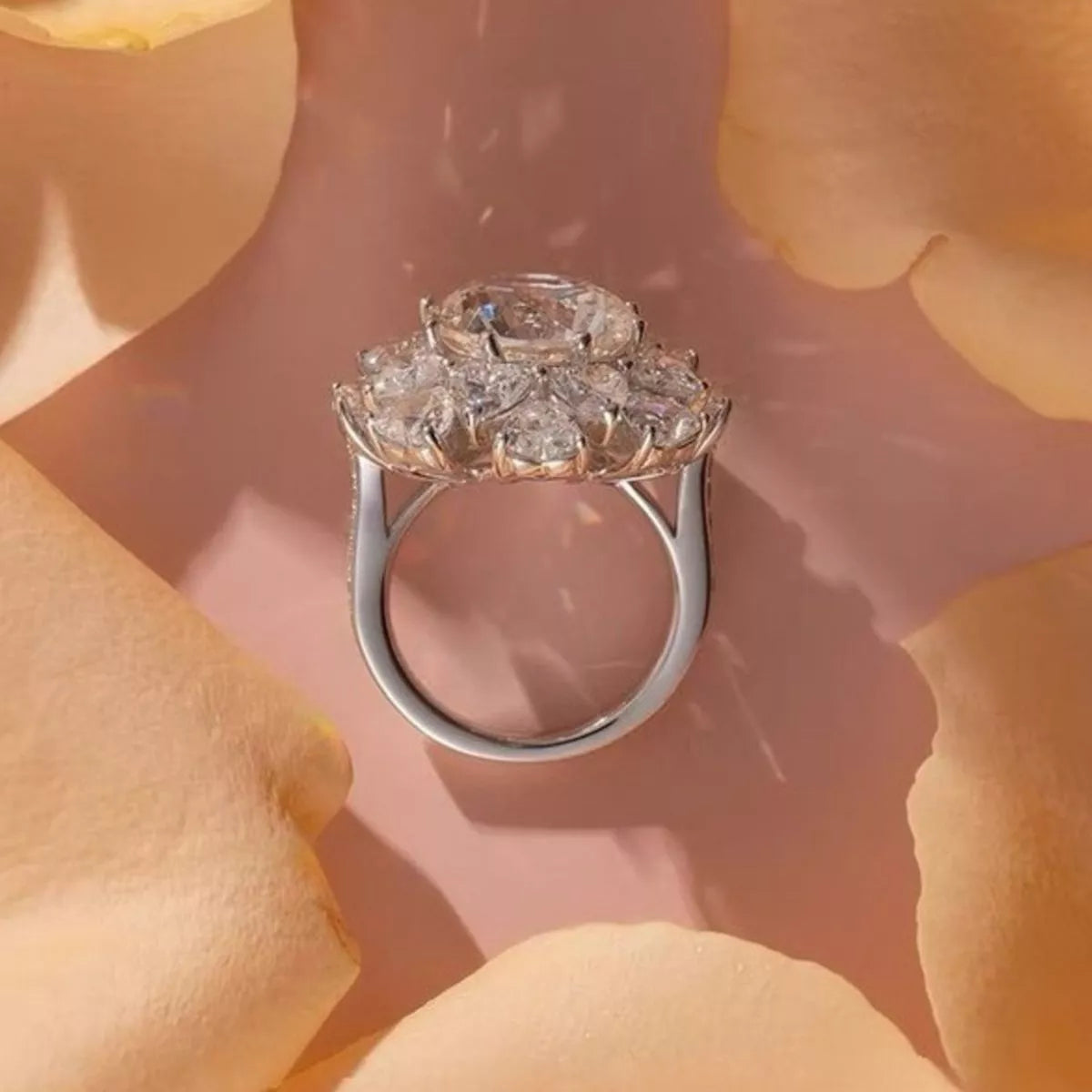 5 Carat 925 Sterling Silver Moissanite Ring