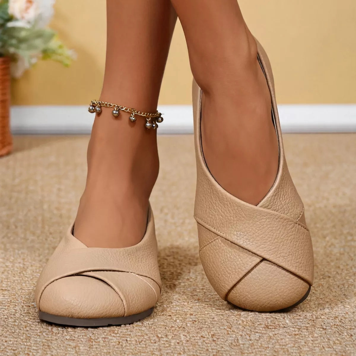 Round Toe Slip-Ons