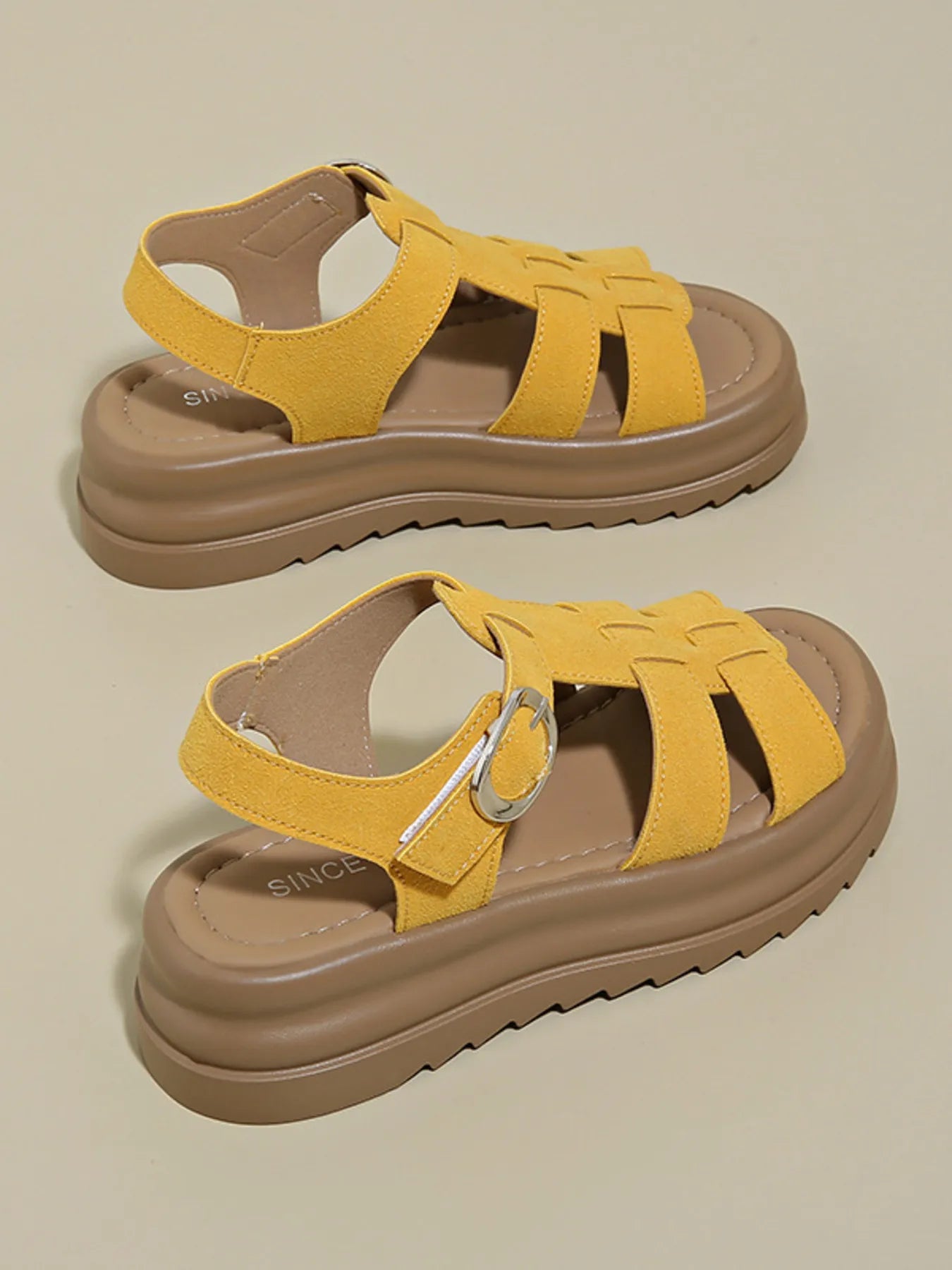 Platform Sandals with Ankle Strap