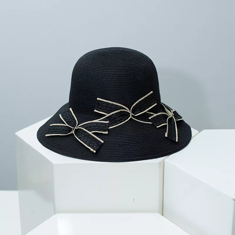 Bowknot Straw Sun Hat