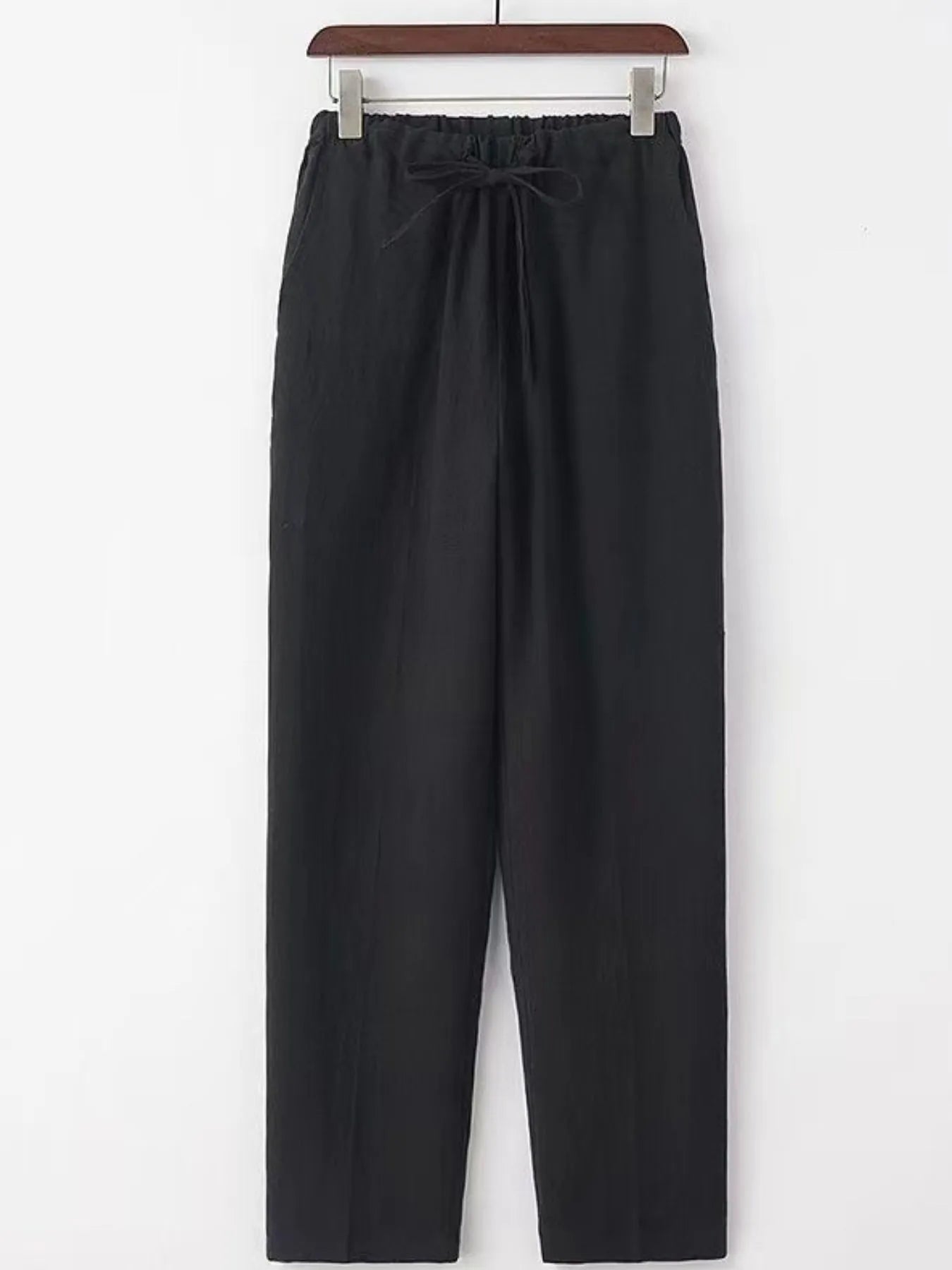 Men's Plus Size Drawstring Wide Leg Pants
