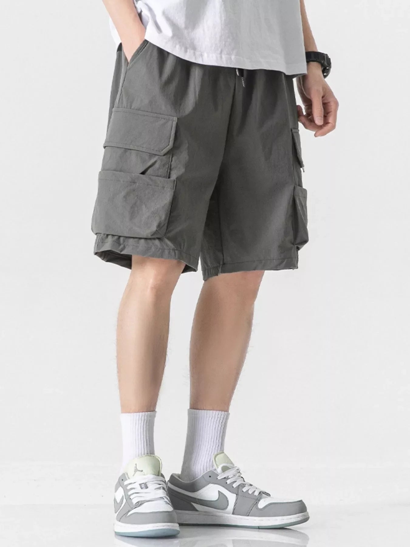 Men's Plus Size Loose Fit Cargo Shorts