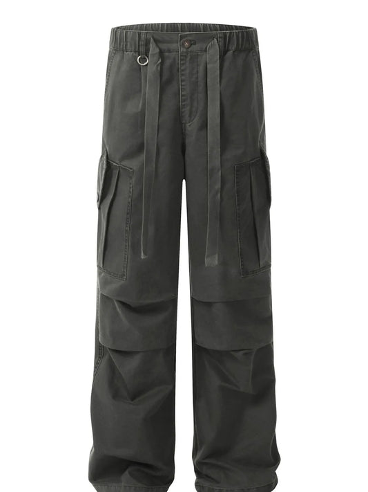 Men's Drawstring Loose Fit Cargo Pants