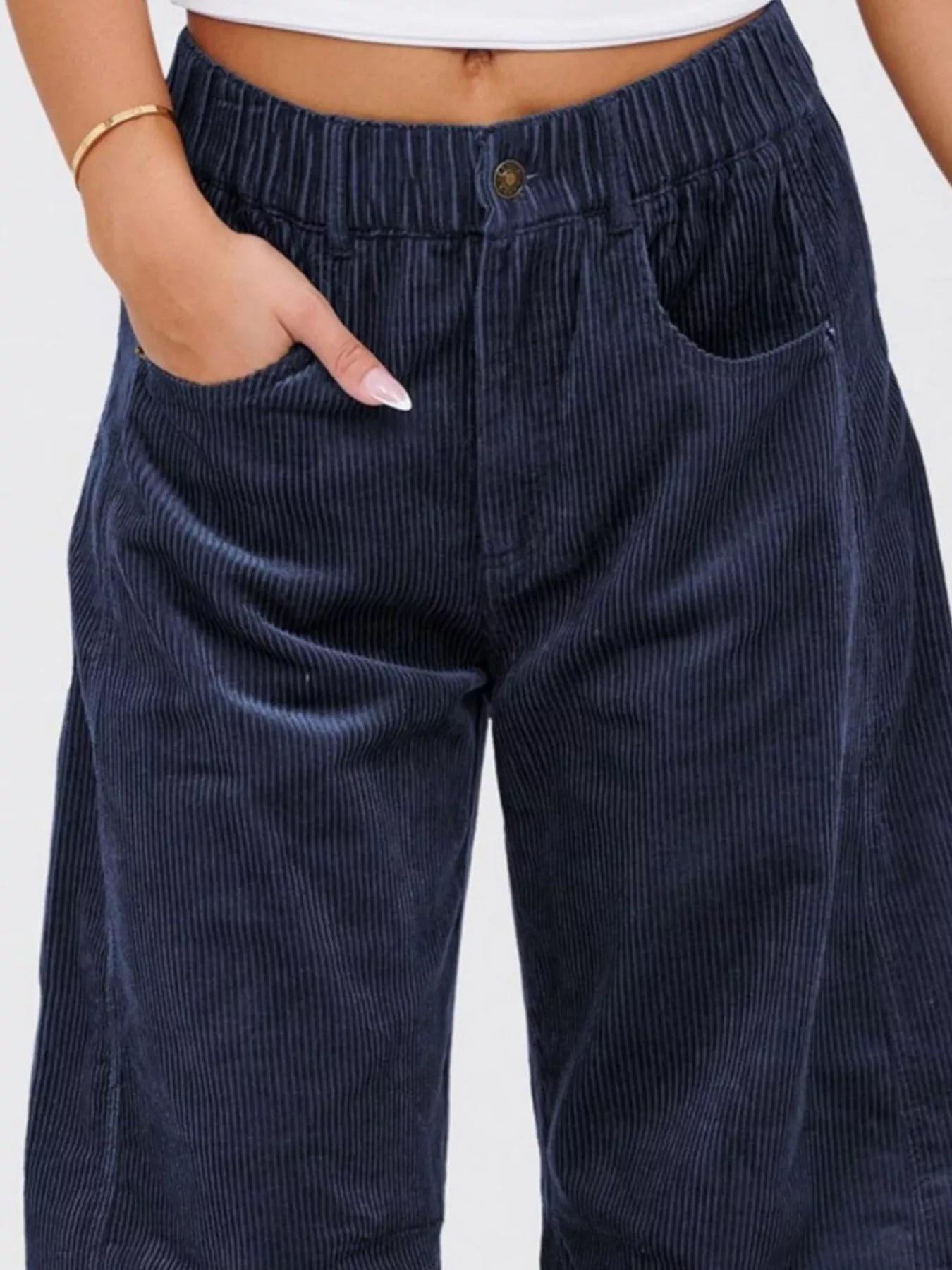 Corduroy Wide Leg Pants