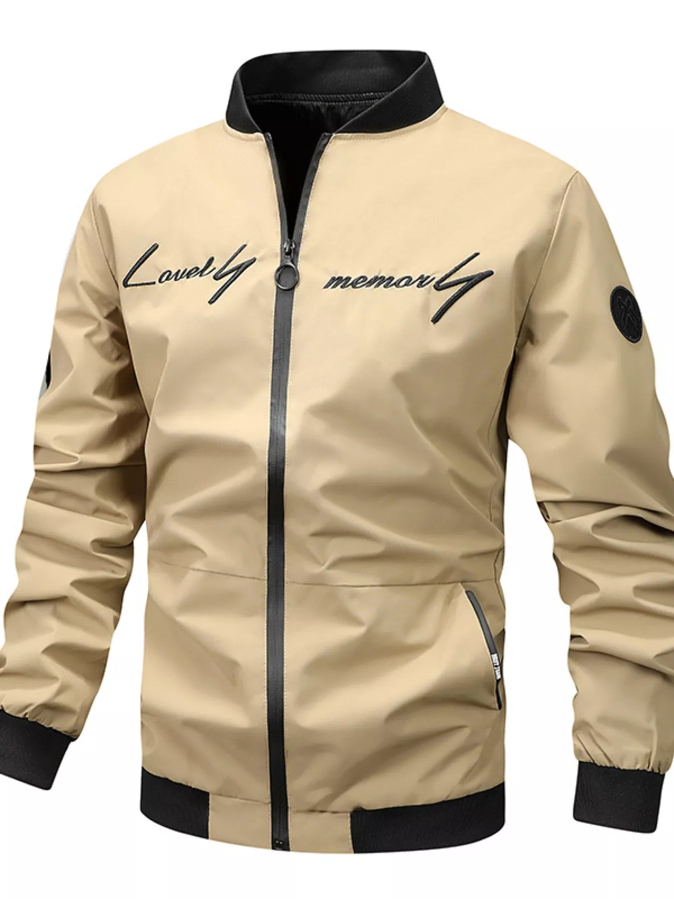 Men's Plus Size Zip Up Bomber Jacket