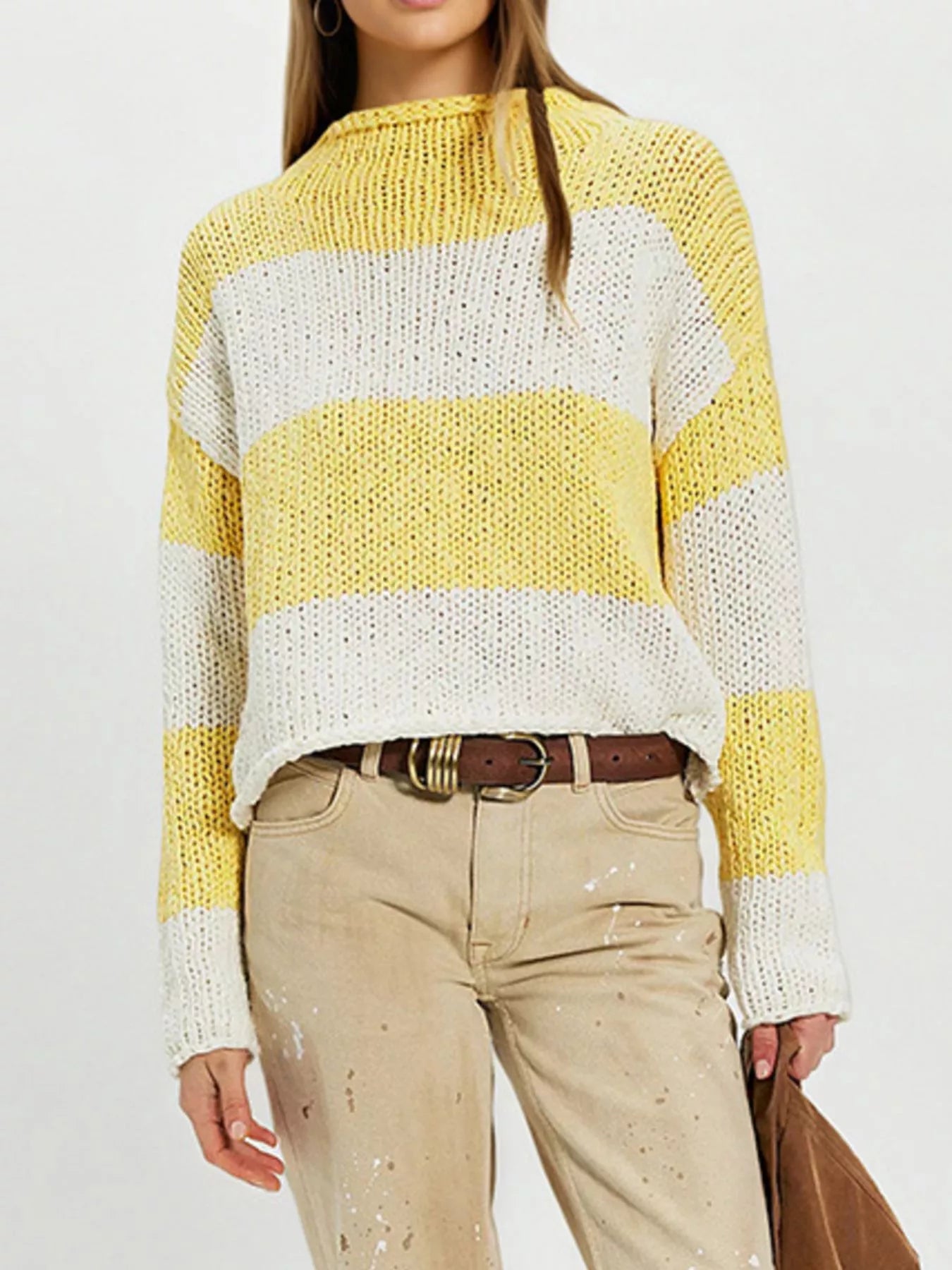 Chunky Knit Striped Sweater