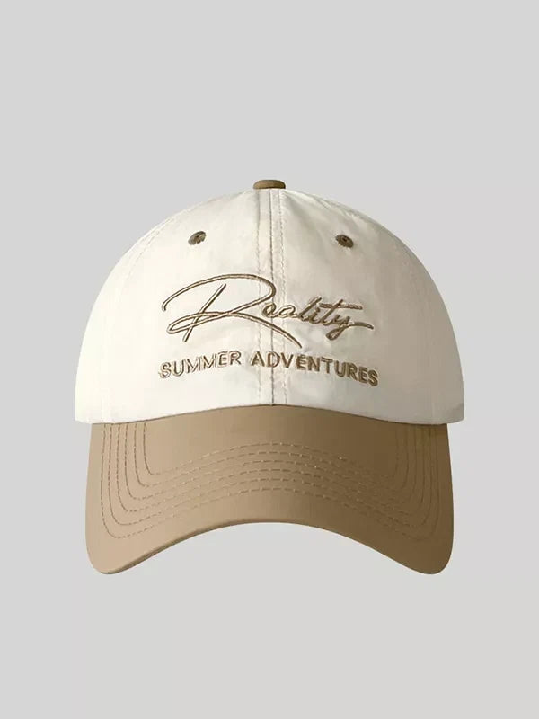 Letter Embroidered Adjustable Baseball Cap