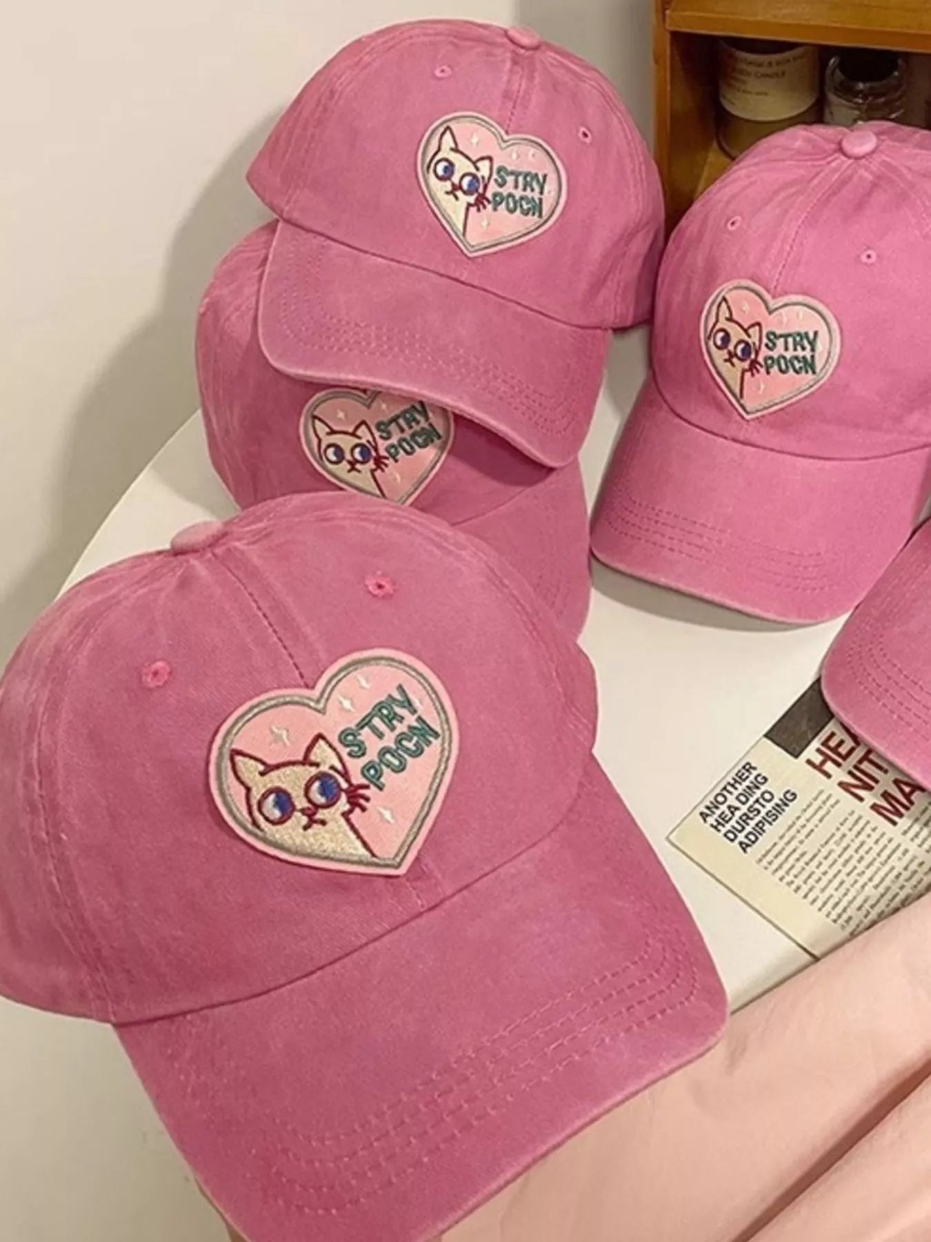 Heart Cat Baseball Cap