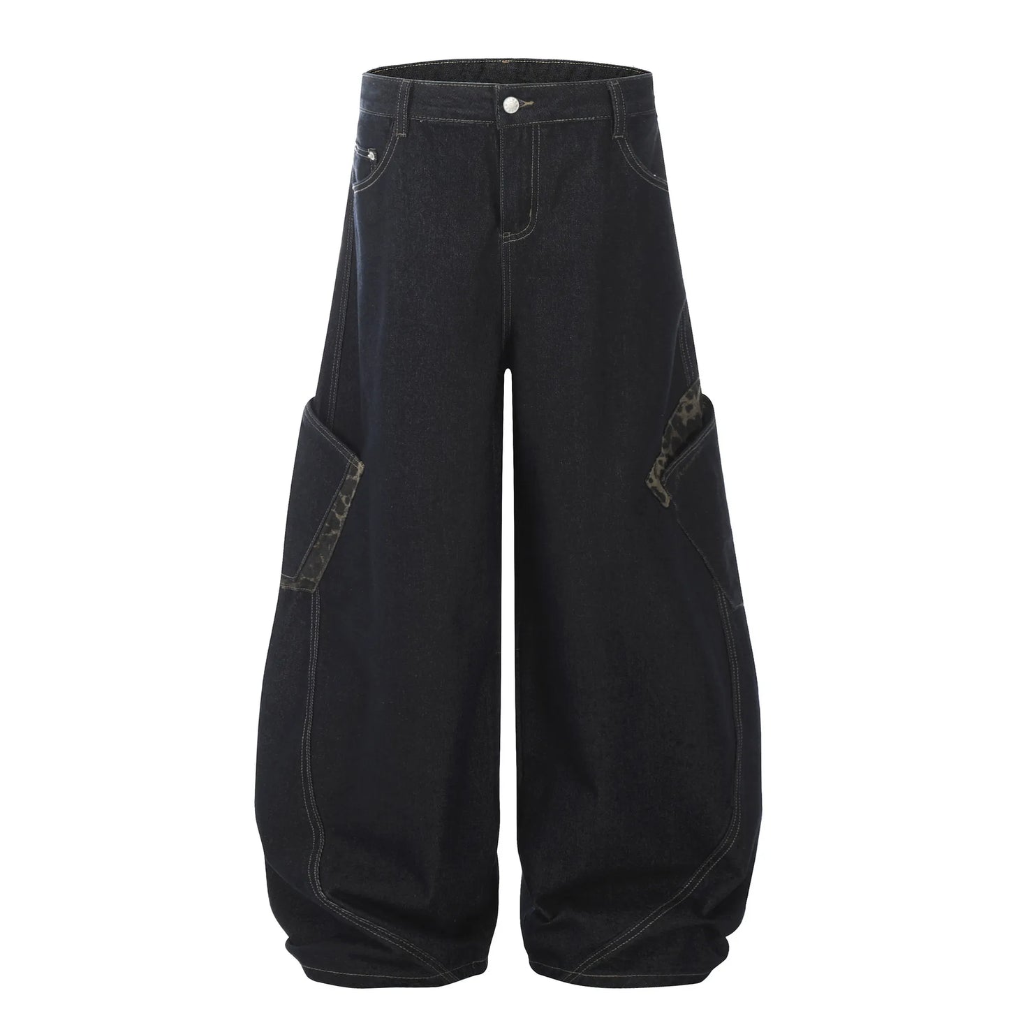 Men's Wide Leg Cargo Jeans