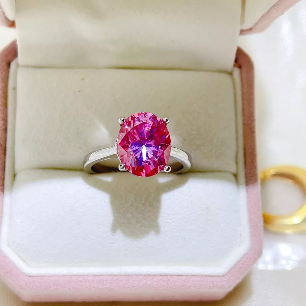 5 Carat 925 Sterling Silver Moissanite Ring