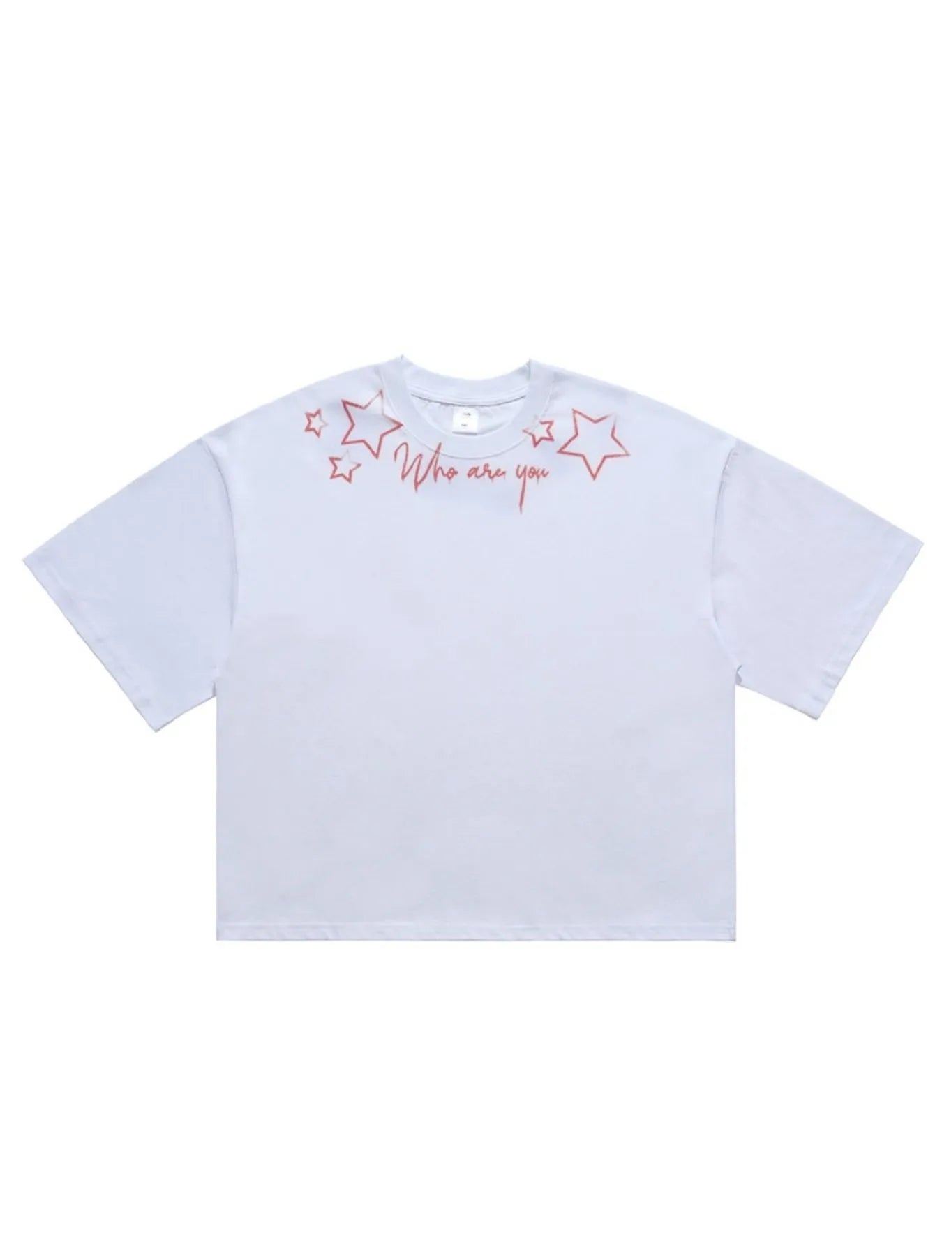 Men's Who Are You Star Graphic Round Neck T-Shirt