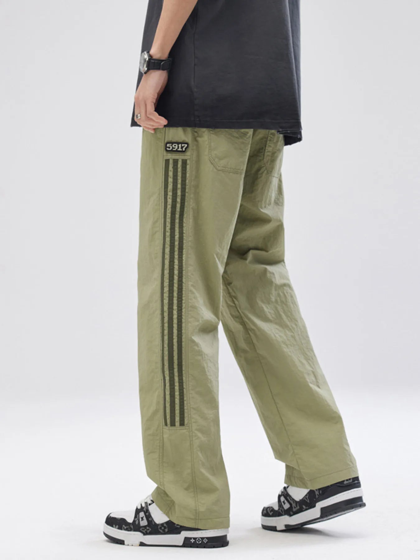 Men's Full Size Casual Loose Fit Drawstring Pants Plus Size
