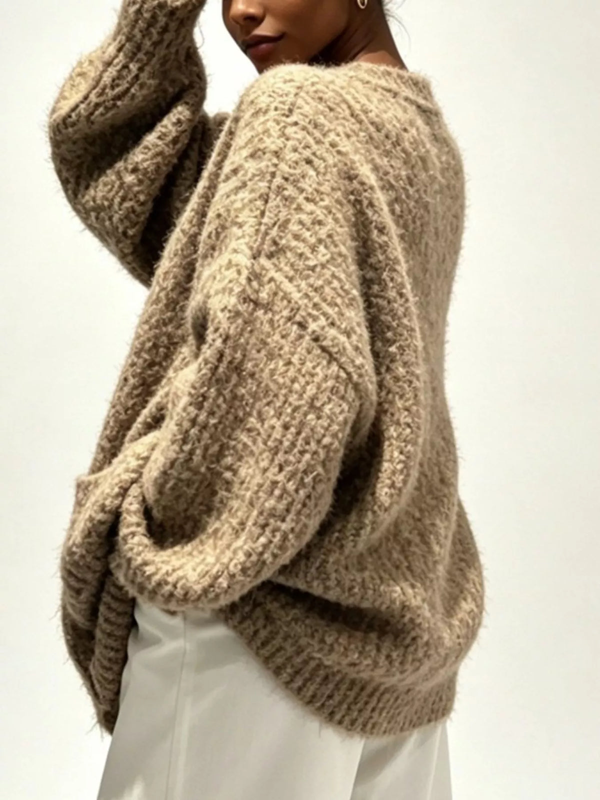 Full Size V-Neck Button-Down Cardigan Plus Size