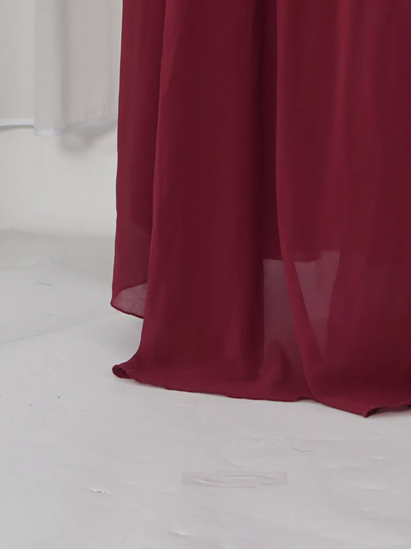 Ruched Halter Neck Cape Maxi Dress