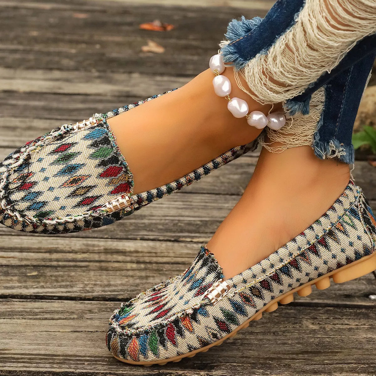 Round Toe Slip-Ons