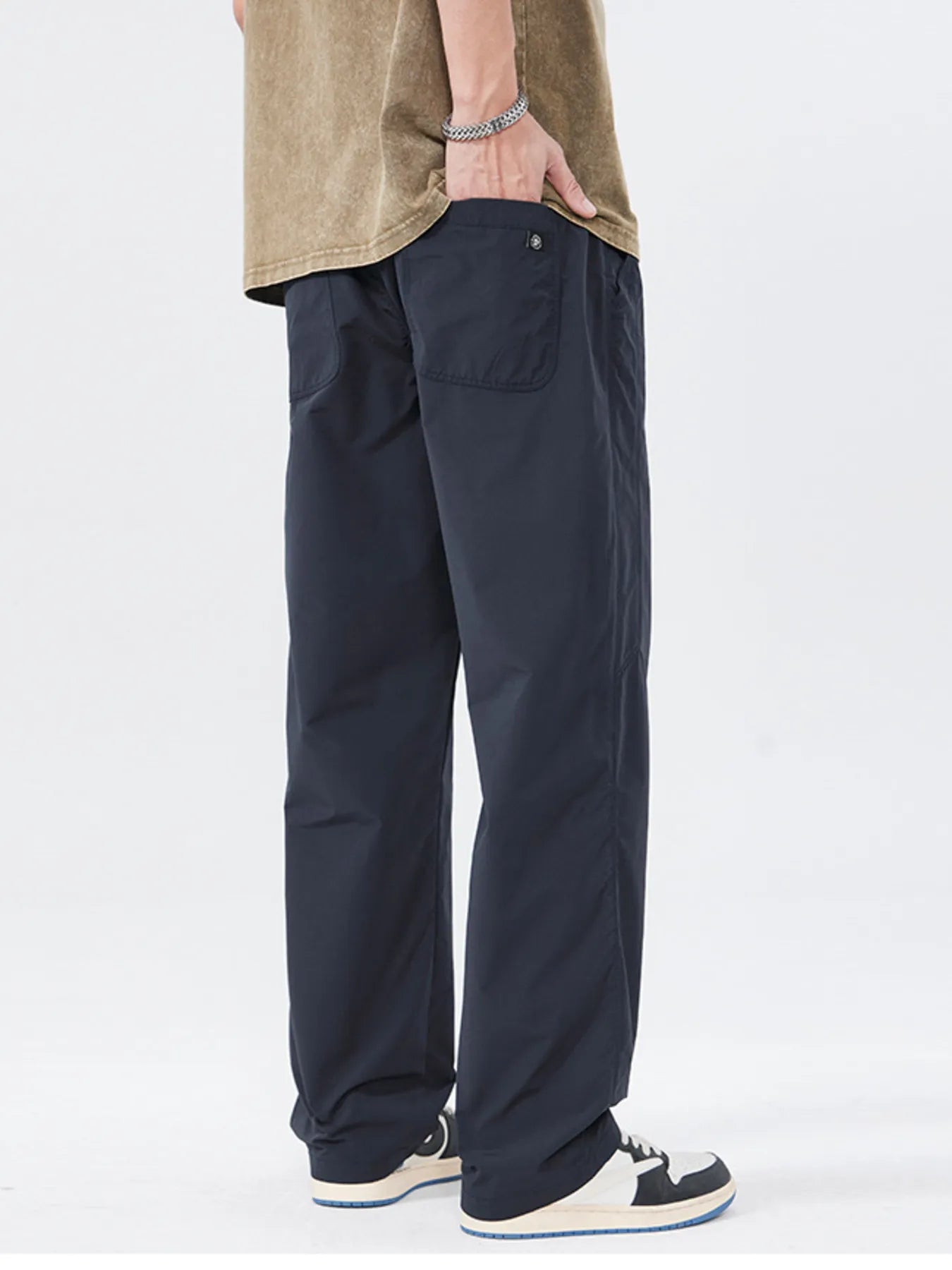 Men's Full Size Wide Leg Pants Plus Size