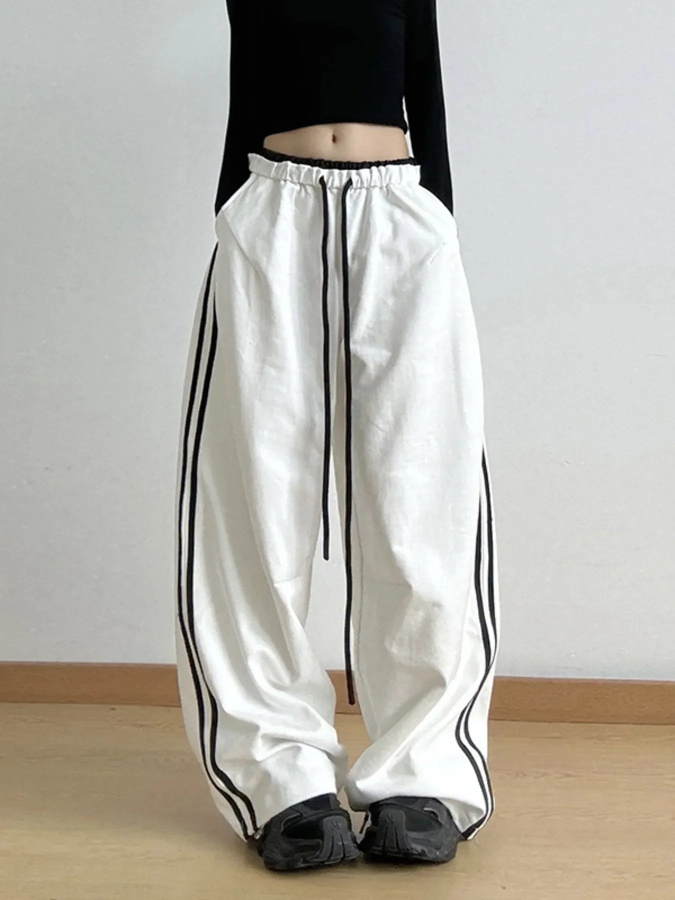 Wide Leg Drawstring Pants