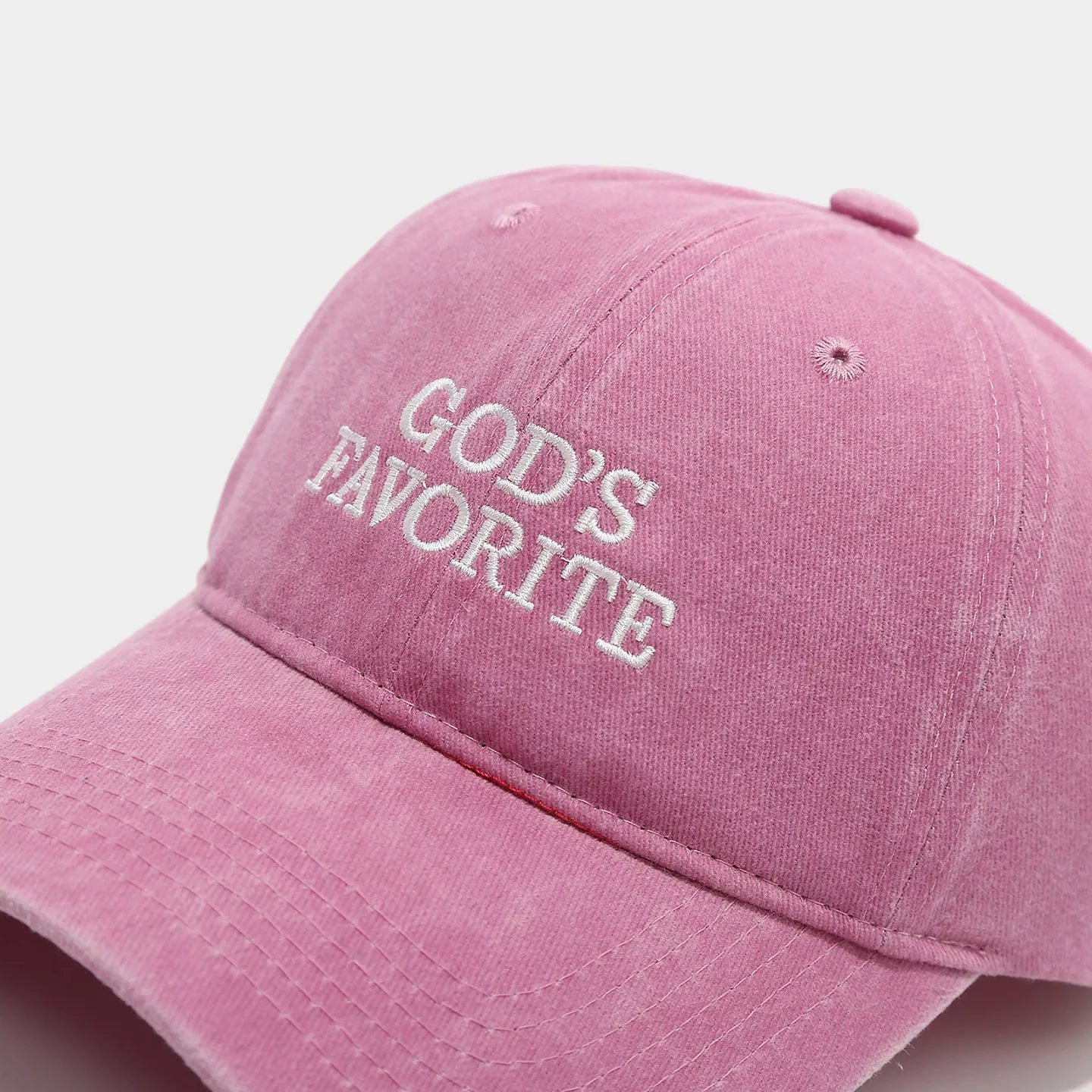Embroidered Washed Baseball Cap