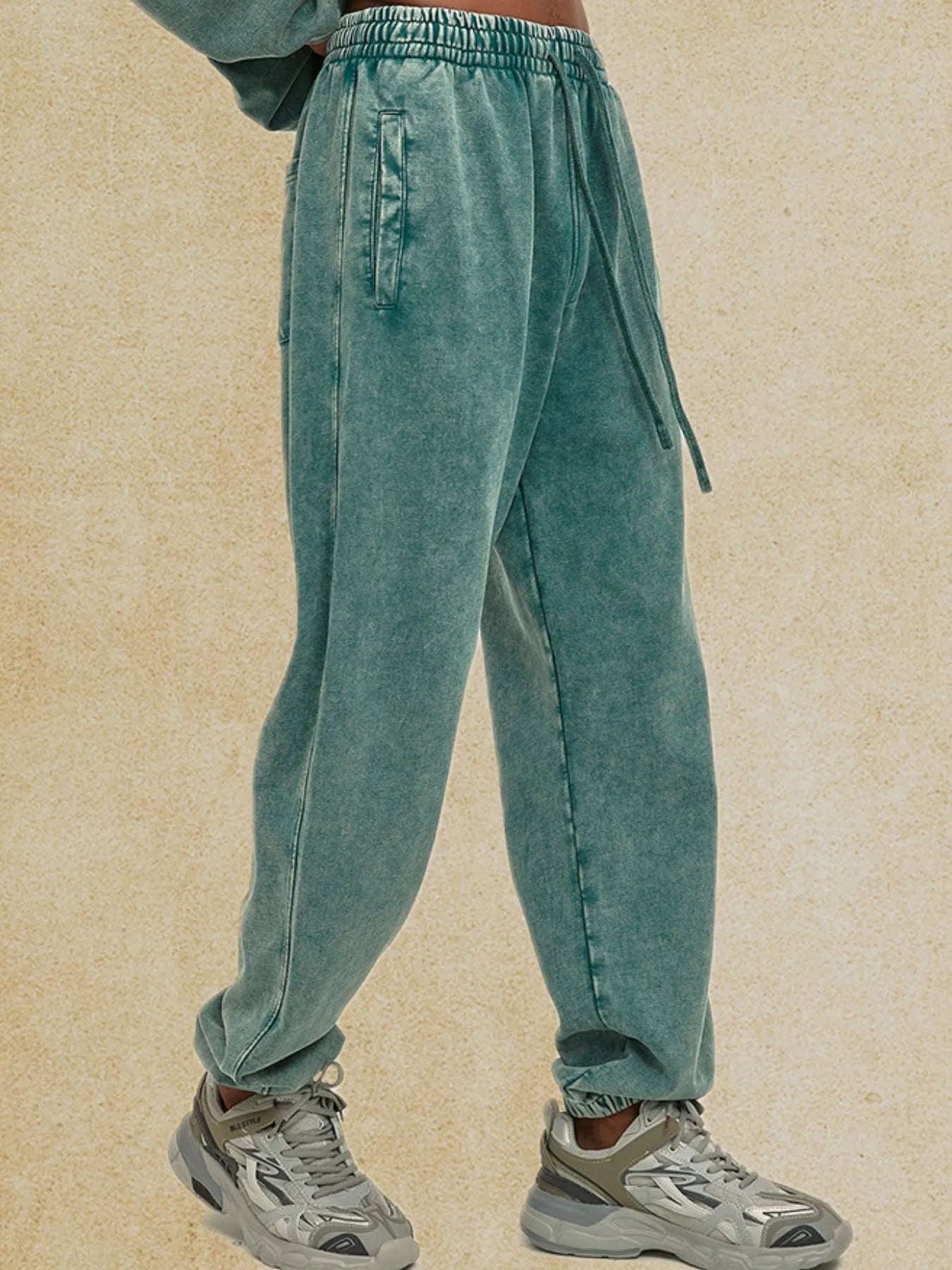Men's Loose Fit Drawstring Casual Pants