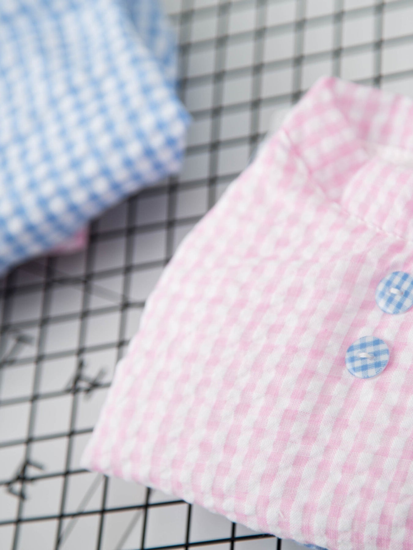 Gingham Ruffle Lace Pet Dress
