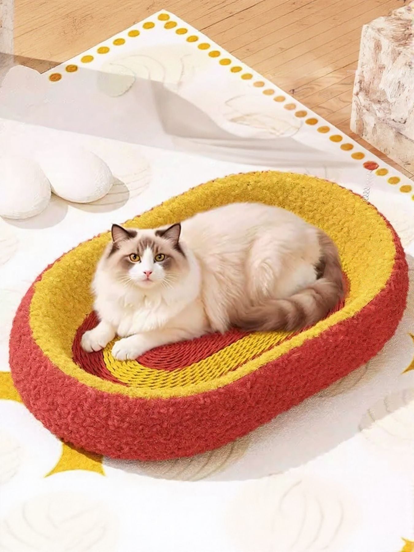 Oval Cat Scratching Bed