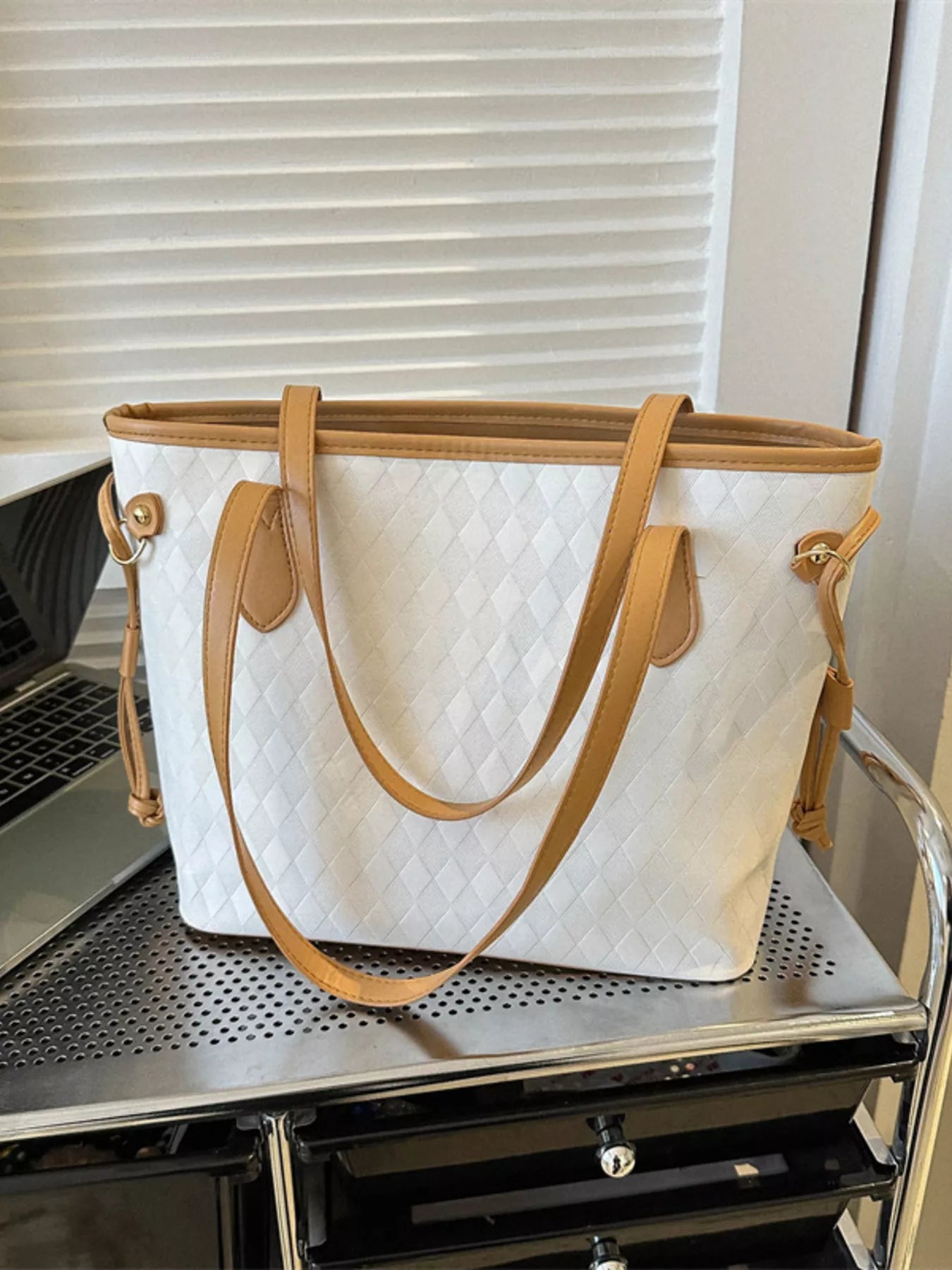 Woven Pattern Tote Bag