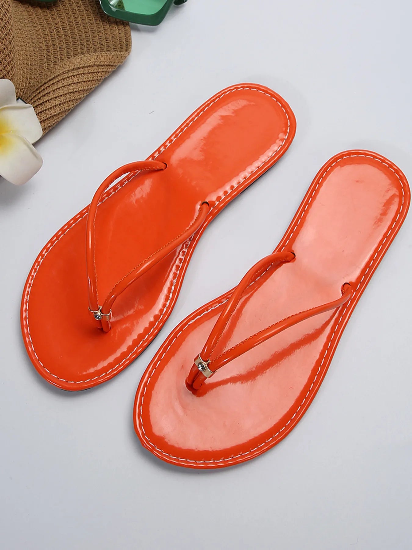 Toe Post Flats Sandals