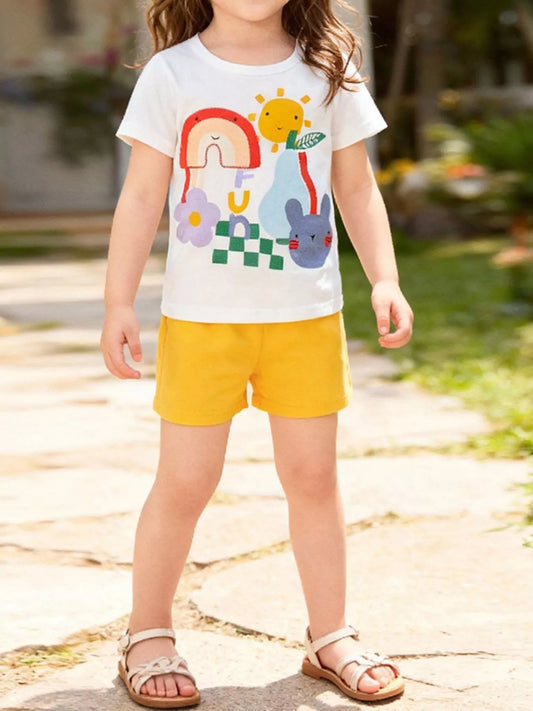 Children's Graphic Tee & Shorts Set