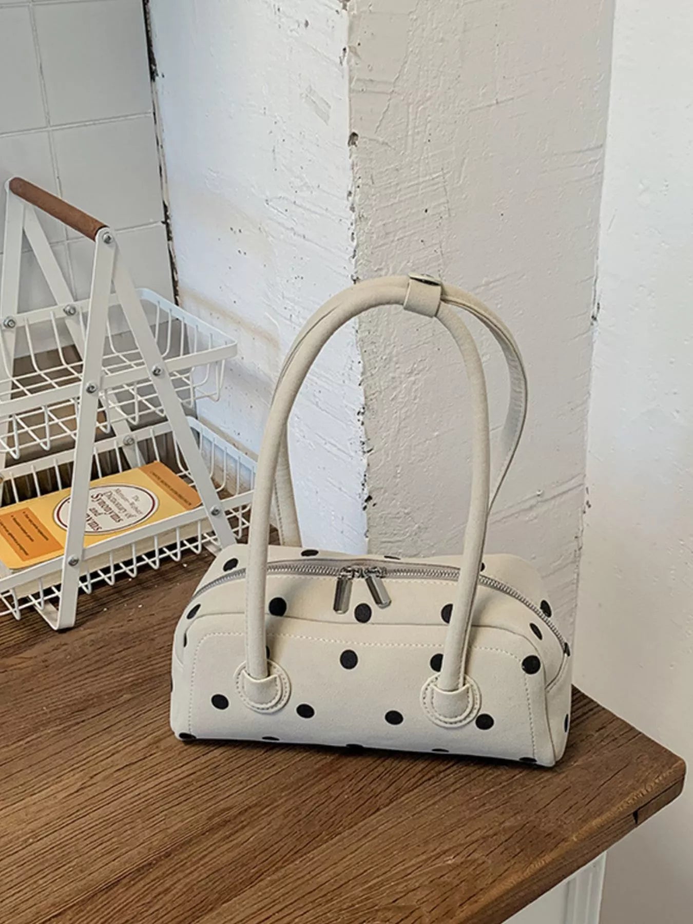 Polka Dot Shoulder Bag