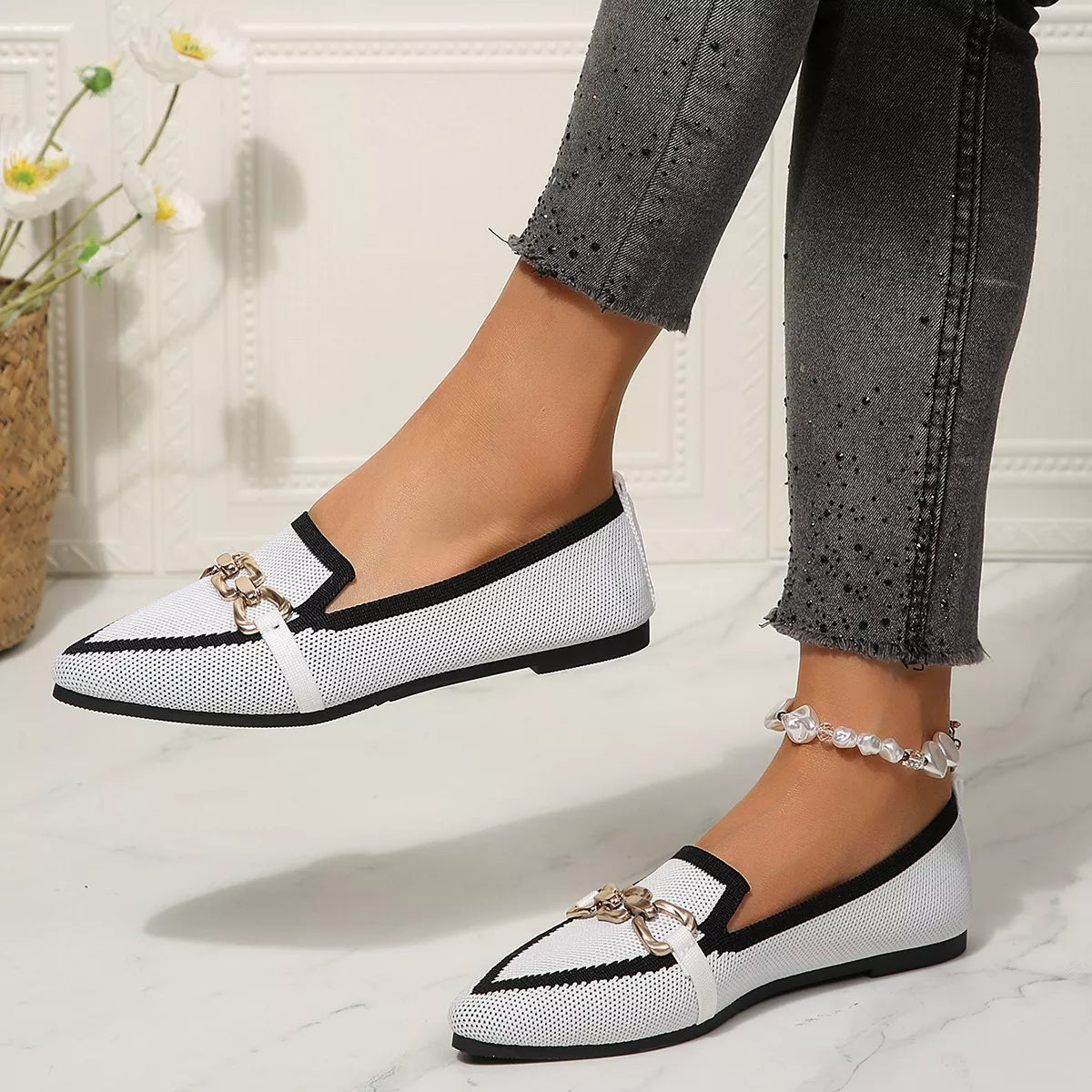 Point Toe Slip-Ons