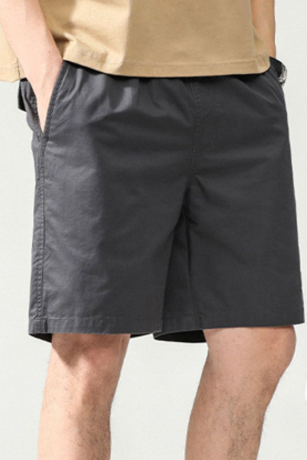 Men's Plus Size Casual Shorts with Pockets