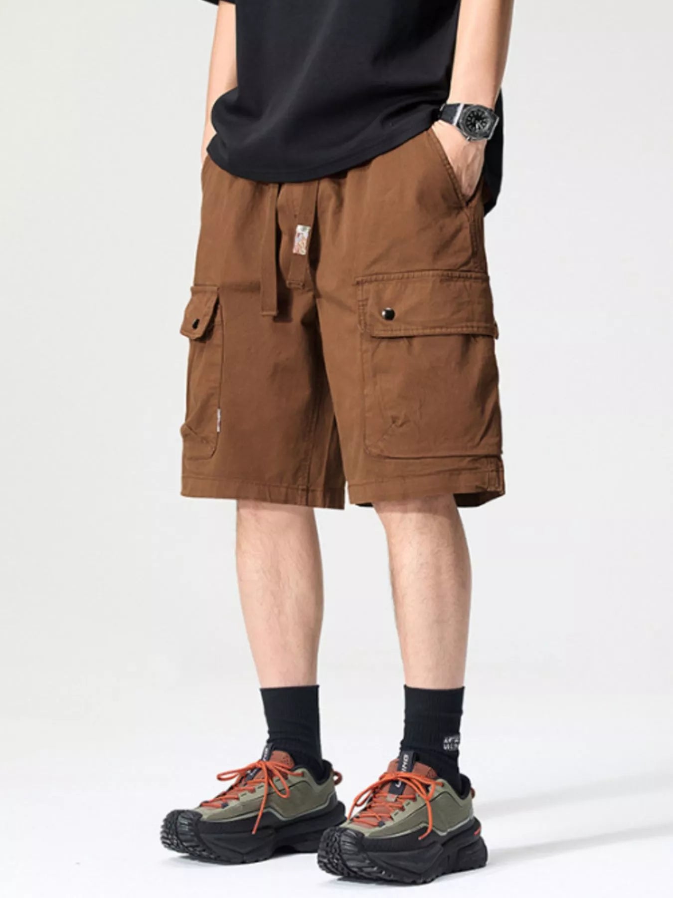 Men's Full Size Drawstring Loose Fit Shorts Plus Size