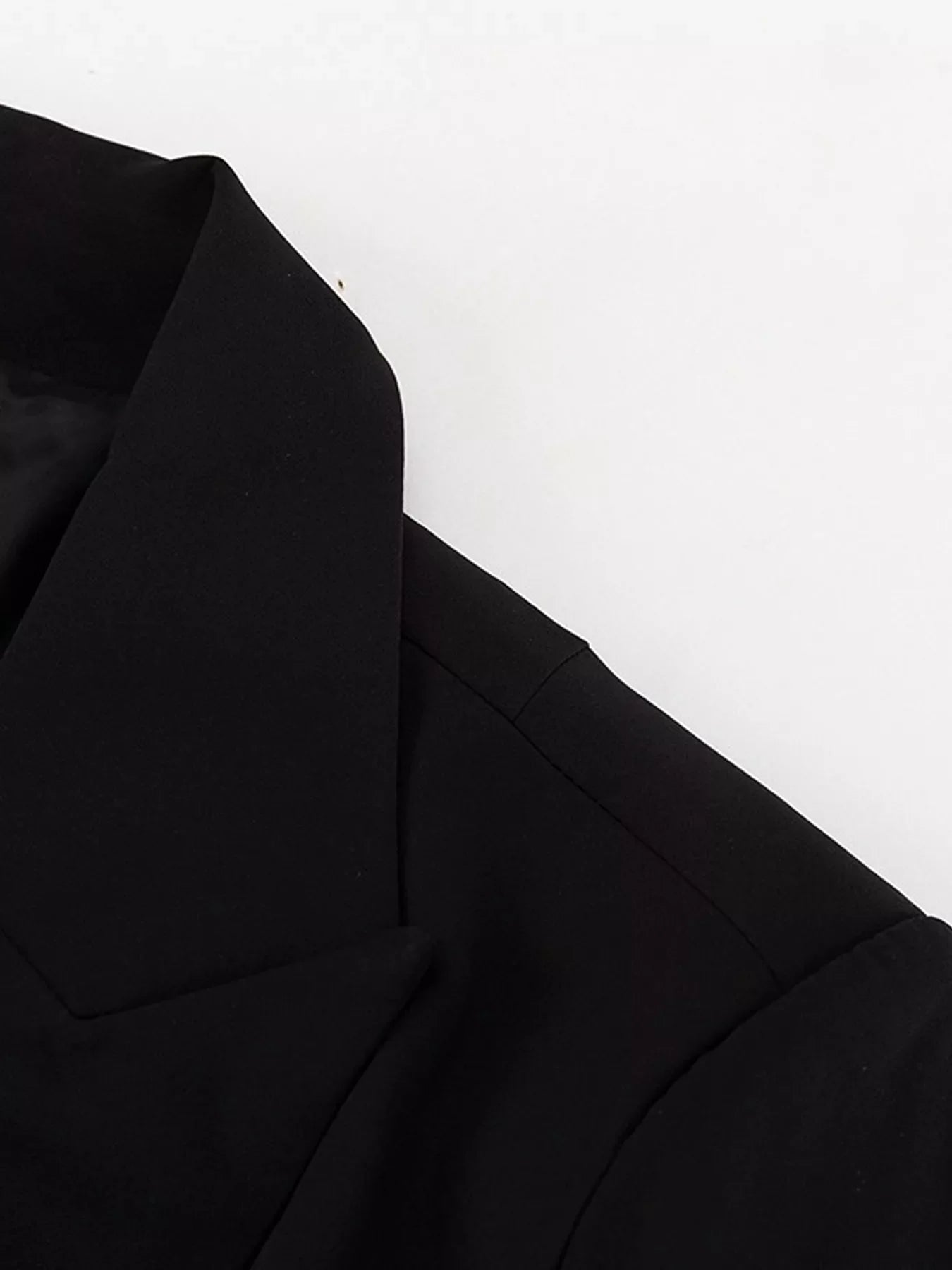 Button-Down Blazer Dress with Cut-out Waist