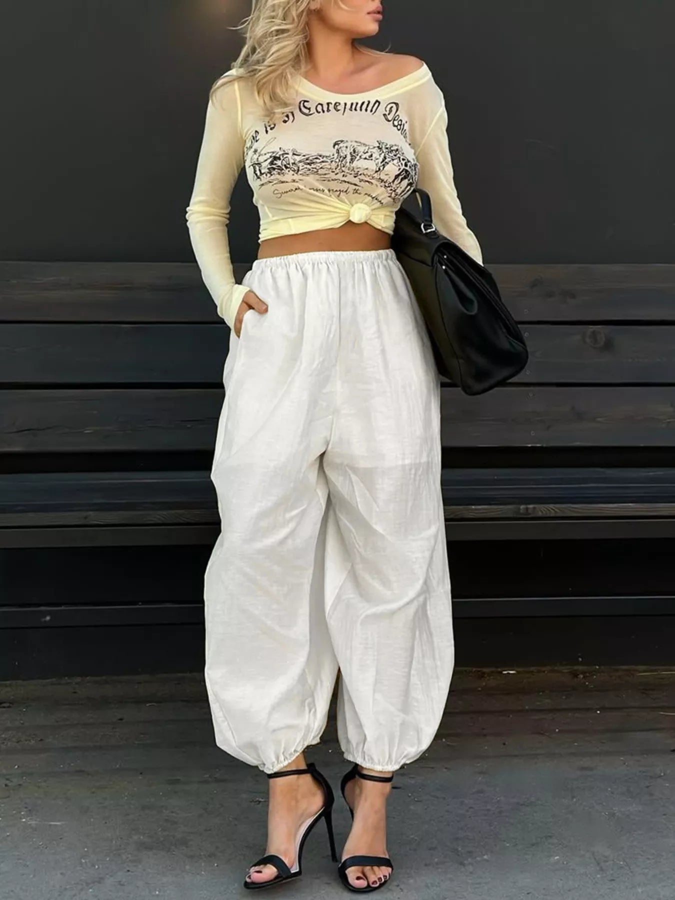 Elastic Waist Pants