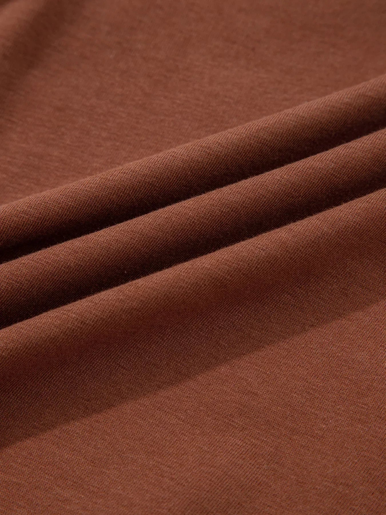 Raw Seam Detail Solid Color Long Sleeve Top