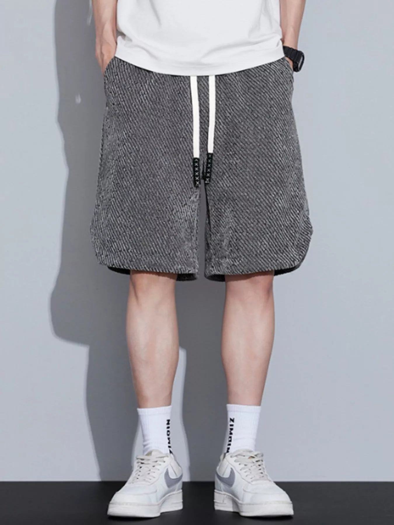Men's Plus Size Drawstring Loose Fit Shorts
