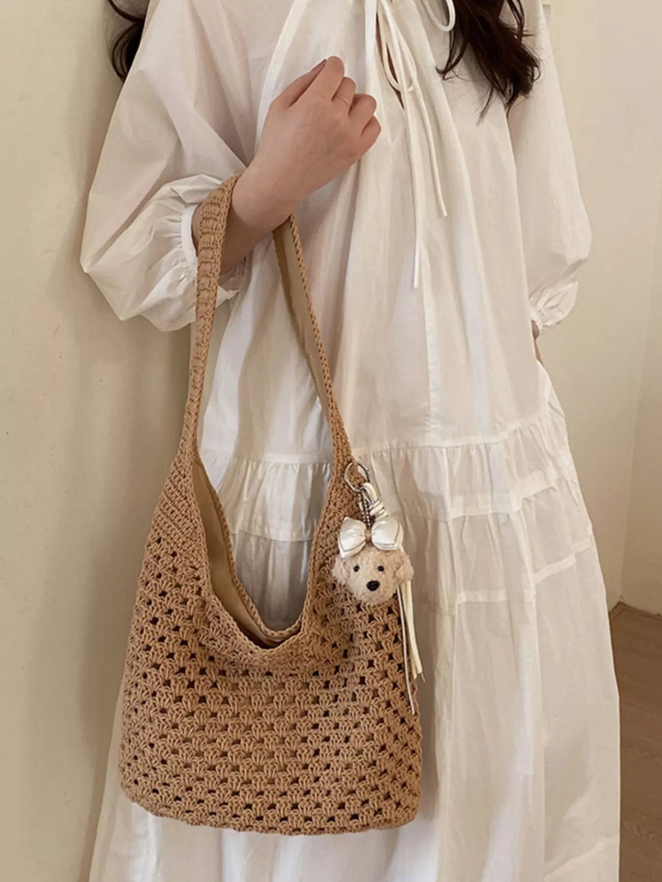 Crochet Knit Shoulder Bag