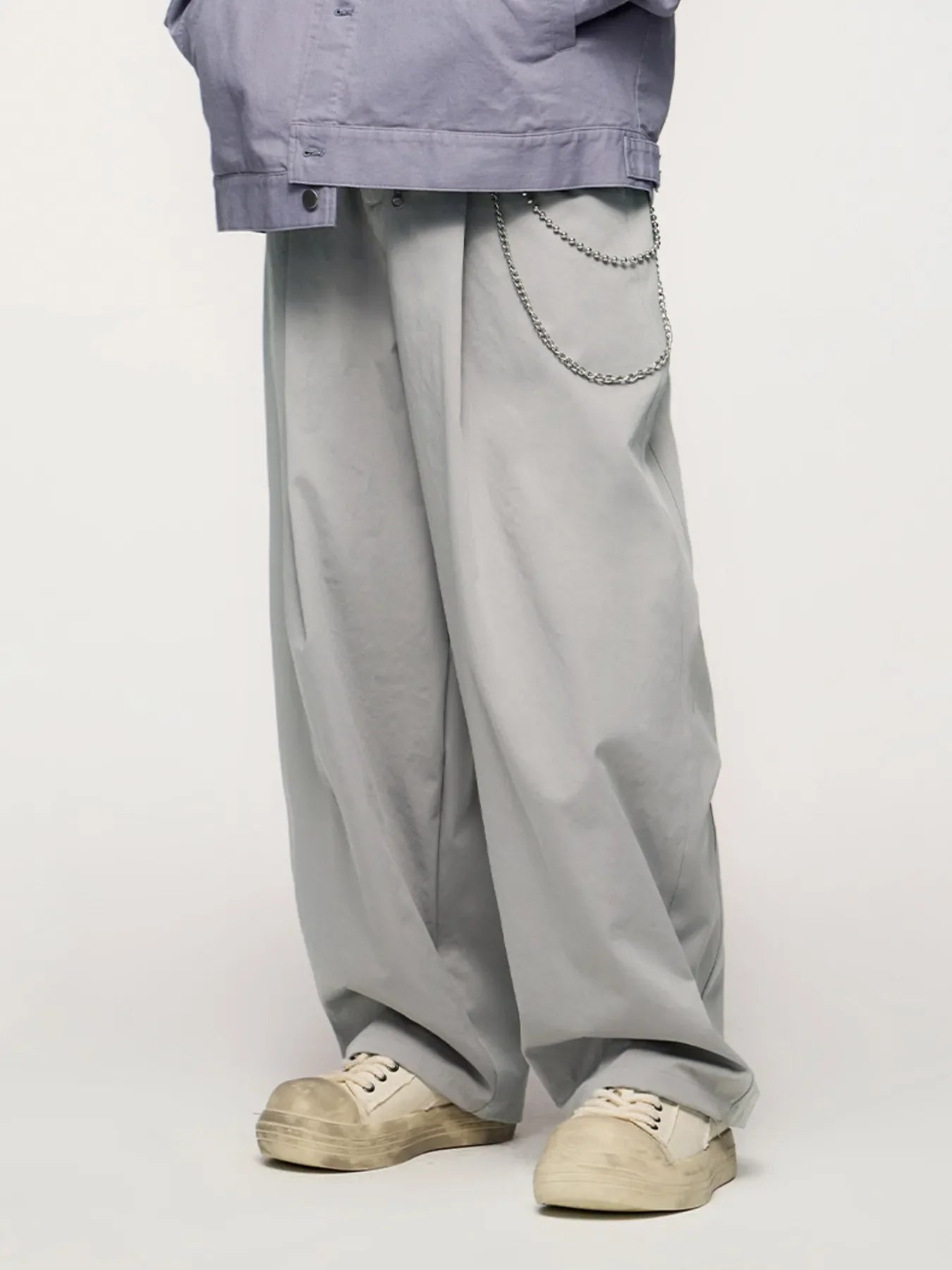Men's Oversized Wide-Leg Pants