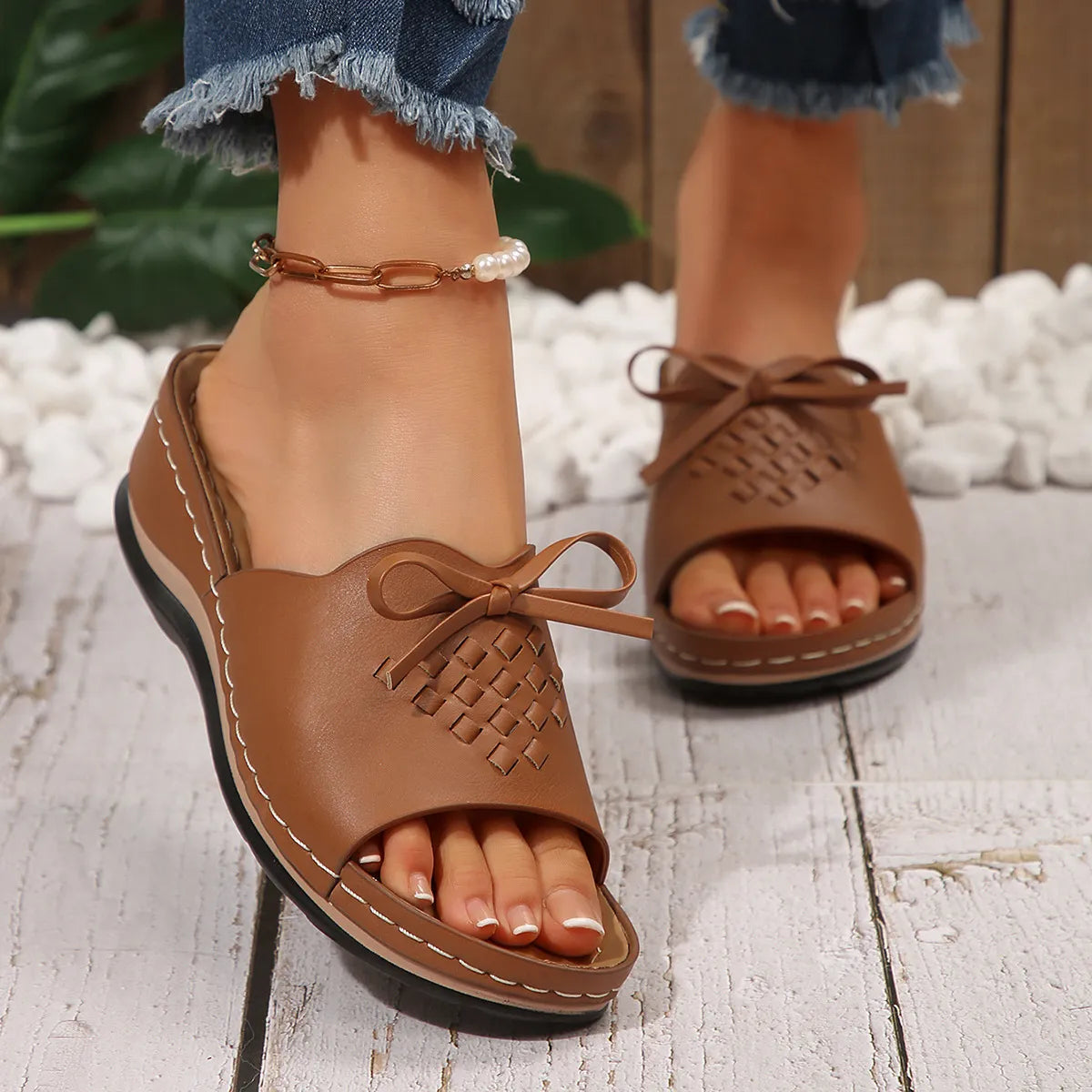 Open Toe Wedge Sandals