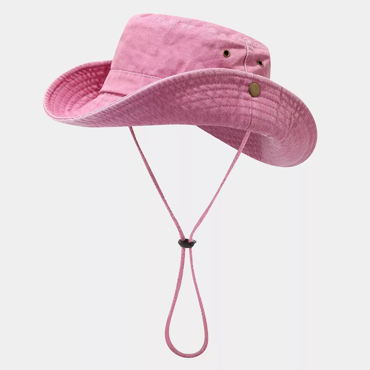 Wide-Brim Sun Protection Bucket Hat
