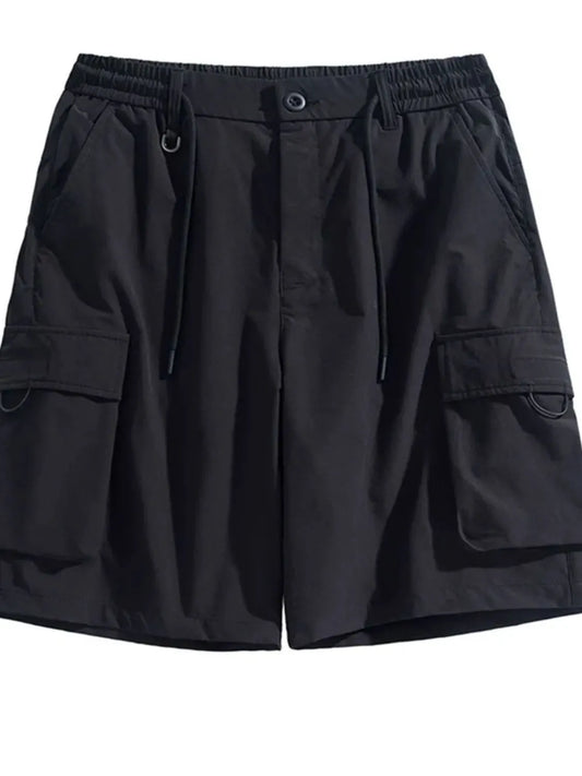 Men's Drawstring Pocketed Shorts