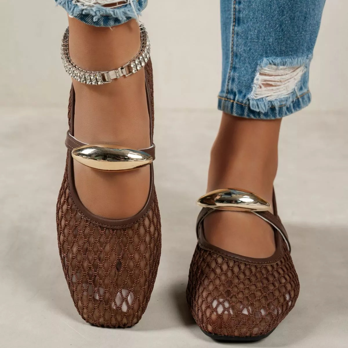 Square Toe Slip-Ons