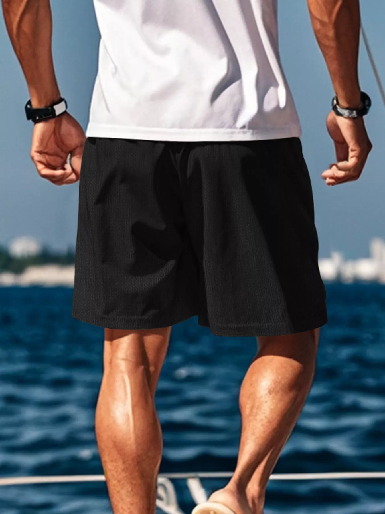 Men's Drawstring Causal Shorts