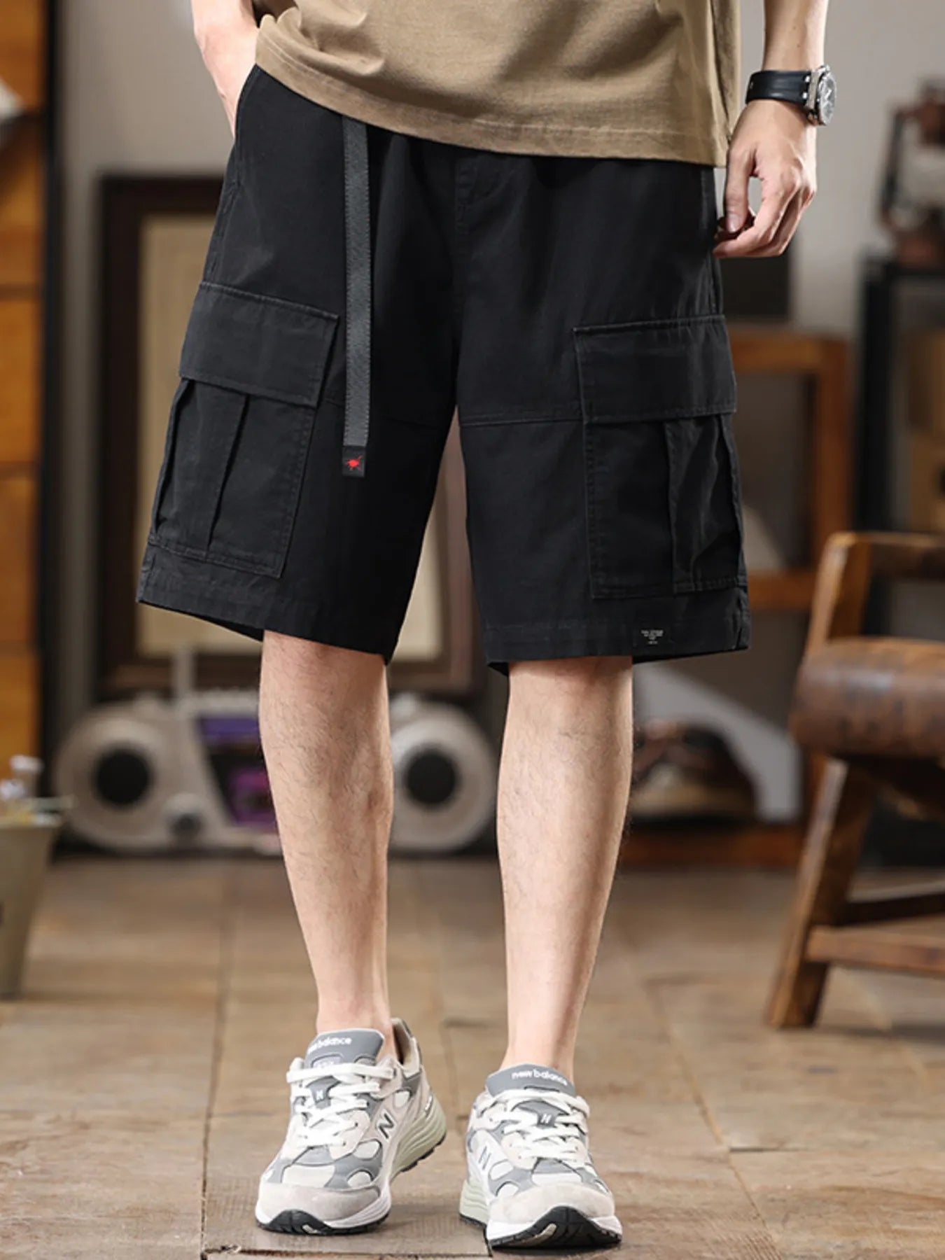 Men's Plus Size Casual Cargo Shorts