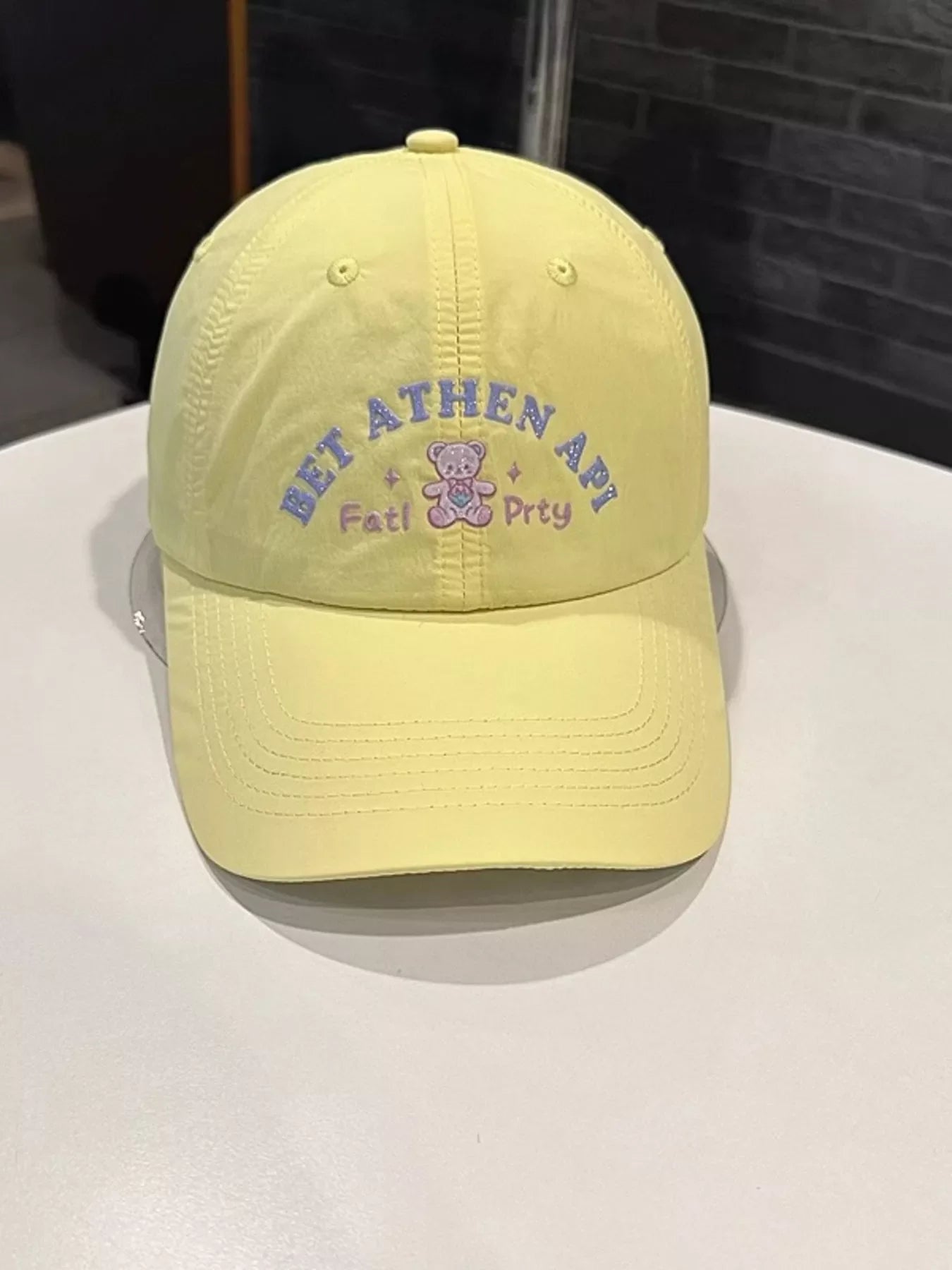 Bear Embroidered Baseball Cap