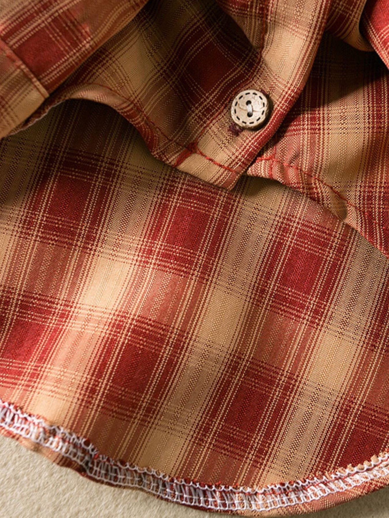 Plaid Button-Down Pet Shirt